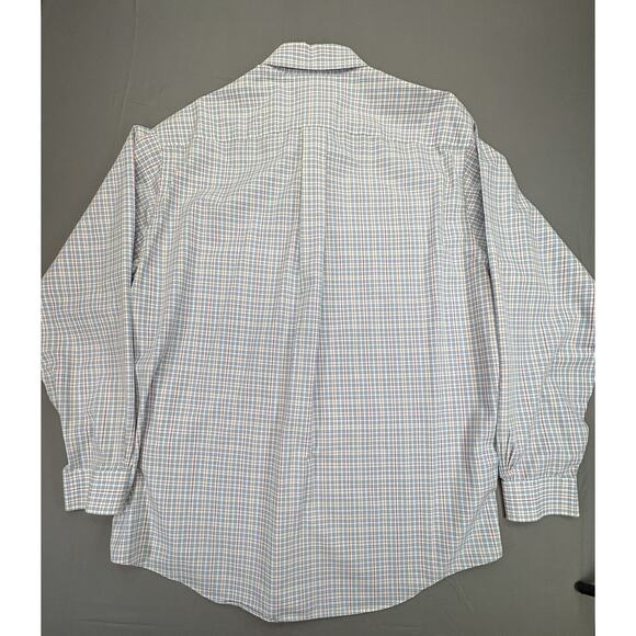 Brooks Brother’s Men’s Large Non-Iron 100% Cotton Plaid Multicolor Button Down - Picture 2 of 8